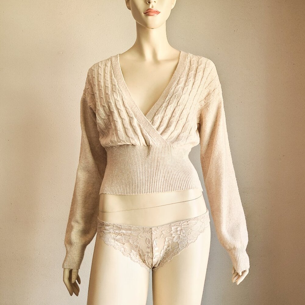 Faux Wrap Sweater